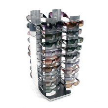 Metal Desktop Pop Sunglasses Display In Store, Merchandising 4-Way Peg Sunglass Rack Display